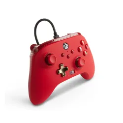 Pad PowerA Enhanced Red do Xbox Series X/S, Xbox One, PC Przewodowy