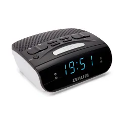 Radiobudzik Aiwa CR-15 AM/FM PLL Czarno-biały