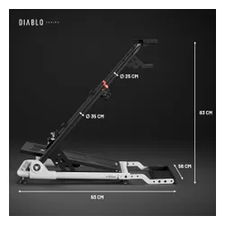 Stojak DIABLO CHAIRS X-Drive Mini Czarno-biały
