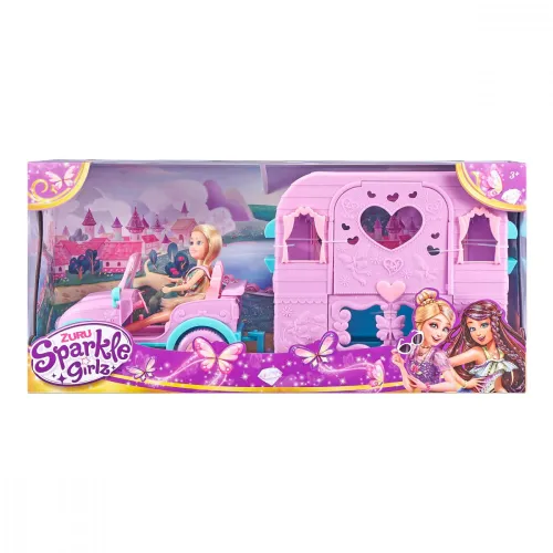 ZURU Sparkle Girlz Doll 10,5 дюймов Джип с караваном