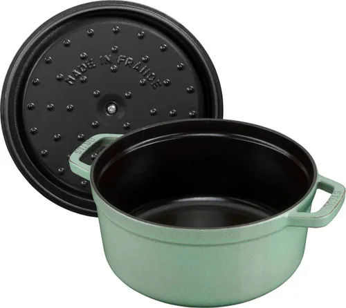 Garnek żeliwny okrągły 2.2 ltr STAUB LA COCOTTE Miętowy