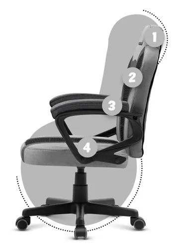 Fotel HUZARO Ranger 1.0 Mesh Szary