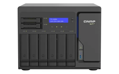 Сетевое хранилище QNAP NAS TS-h886-D1622-16G 8x0HD D D-1622 q-c 2.6 Ghz 16GB