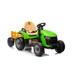 Traktorek Na Akumulator Dla Dziecka Bbh-030 Z Przyczepką Pilot Światła LED