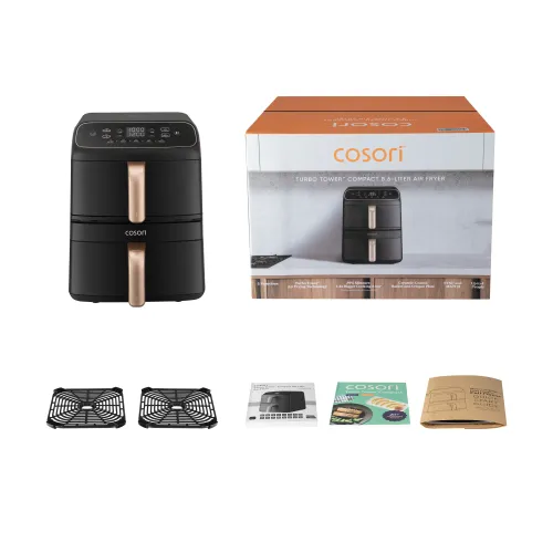 Air fryer Cosori Turbo Tower Compact 2630W 8,6l Aplikacja mobilna
