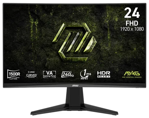 Monitor MSI Mag 245C X24 23.6" 1920x1080px 240Hz 1 ms [MPRT] Curved