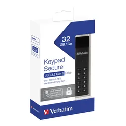 Dysk VERBATIM Keypad Secure 32GB Czarny