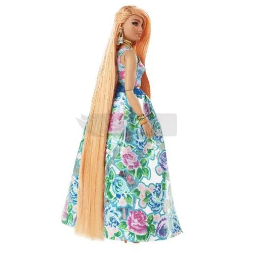 Lalka Barbie Extra Moda Fancy sukienka w kwiaty HHN14
