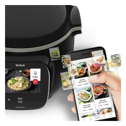 Multicooker Tefal Cook4me Touch Wi-Fi CY9128 1600W 6l Kosz do gotowania na parze + XA6078