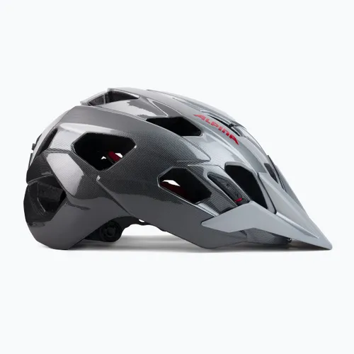 Kask rowerowy Alpina Anzana darksilver/black/red gloss