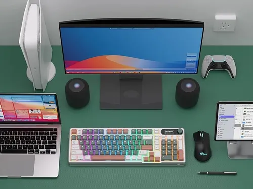 Klawiatura ROYAL KLUDGE RK-S98 Chartreuse Switch Wielokolorowy