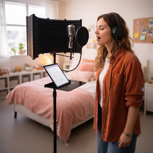 Mikrofon z ekranem akustycznym MUSICMATE MM-450 StudioMaster Pro