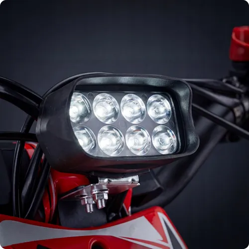 Motor cross spalinowy dla dzieci 49CC swiatła e-start 35km/h motocykl mini