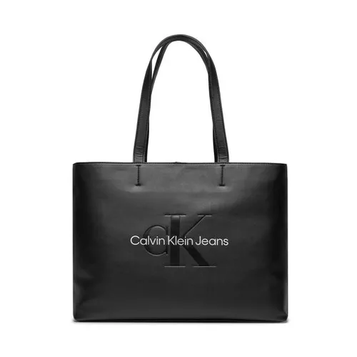 Сумка Calvin Klein Jeans Sculpted Slim Tote34 Mono K60k610825 Black / Metallic Logo 0gl