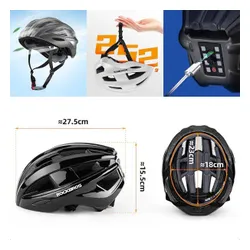 Kask rowerowy ROCKBROS ZK-013TI Szary MTB (rozmiar uniwersalny)