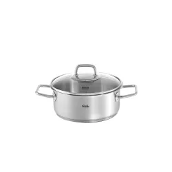 FISSLER Viseo 2,4 l - garnek ze stali nierdzewnej ze szklaną pokrywką