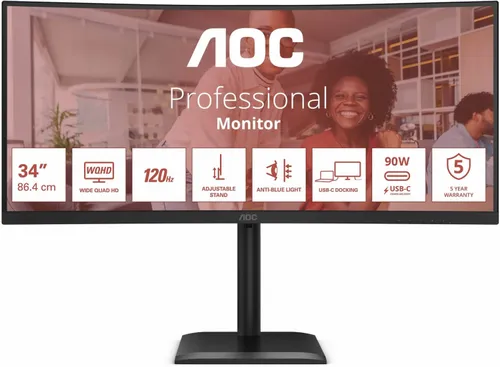 AOC CU34E4CV - 120Hz | UWQHD | VA | 34''