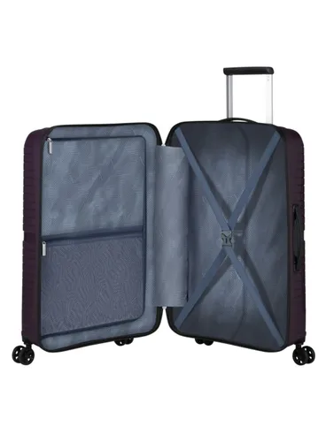 Средний жесткий чемодан American Tourister Airconic - dark plum