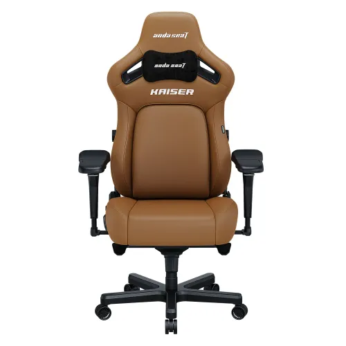 Fotel Anda Seat Kaiser 4 XL Gamingowy do 200kg Skóra Eco Brązowy