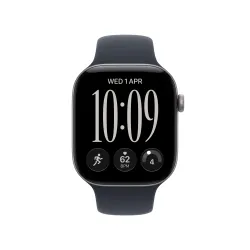 Apple Watch Series 12 GPS + Cellular Koperta 42 mm z aluminium w kolorze gwiezdnej szarości Pasek sportowy granat S/M