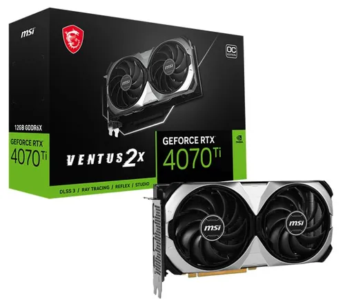 Karta graficzna MSI GeForce RTX 4070 Ti VENTUS 2X OC 12GB GDDR6X 192bit DLSS