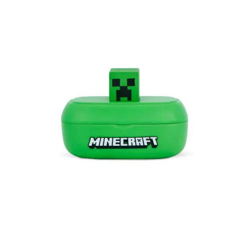 Słuchawki bezprzewodowe OTL Technologies Minecraft Creeper 3D Character Collectible TWS Earphones Dokanałowe Bluetooth 5.3 Zielony