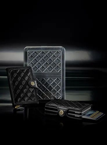 Portfel RFID Secrid Premium Miniwallet Emboss Diamond+ - black