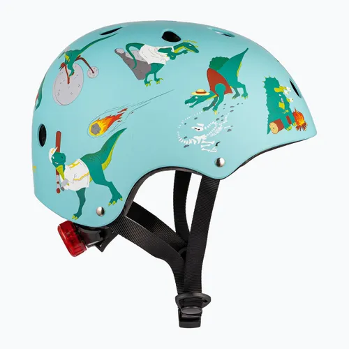 Kask rowerowy dziecięcy Hornit Jurassic turquoise/multicolor