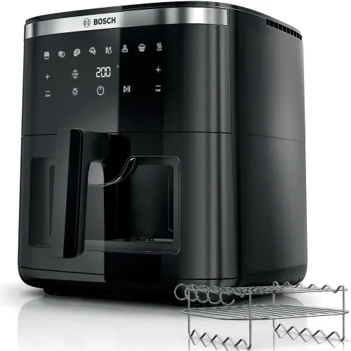 Air Fryer Frytkownica beztłuszczowa BOSCH Serie 6 MAF671B1 7.2l z 7 automatycznymi programami i okienkiem do podgląd potrawy