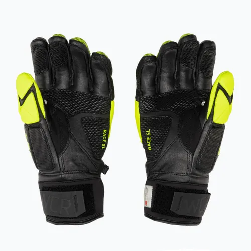 Rękawice narciarskie męskie LEKI WCR Venom SL 3D black ice/lemon