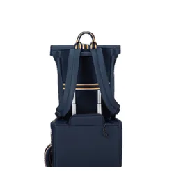 Lipault City Plume Rolltop Sırt Çantası-arctic break navy