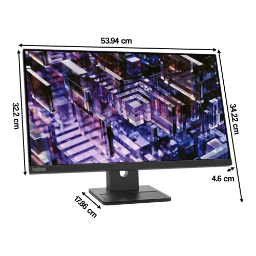Monitor LENOVO ThinkVision E24Q-30 23.8" 2560x1440px IPS 100Hz 4 ms