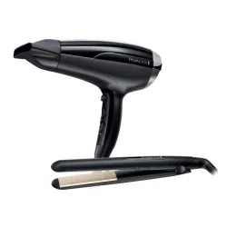 Фен Remington Pro-Air Shine 2200 D5215 + выпрямитель Ceramic Slim 220 S1510 ионизационный диффузор Холодный воздух 2300 Вт