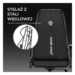 Fotel Anda Seat X1 Gaming Sofa Elegant Black Gamingowy do 120kg Skóra Eco Czarny