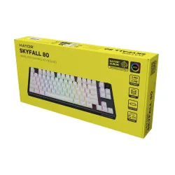 Klawiatura mechaniczna Hator Skyfall 80 Wireless Aurum Lemon Czarno-Szary