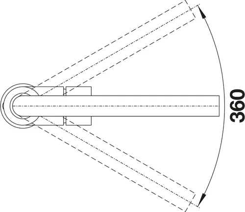 Bateria BLANCO Mila 526657 Czarny mat