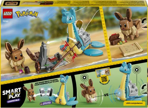 LEGO 72162 Pokémon SMART Play Eevee i Lapras — poszukiwanie skarbów