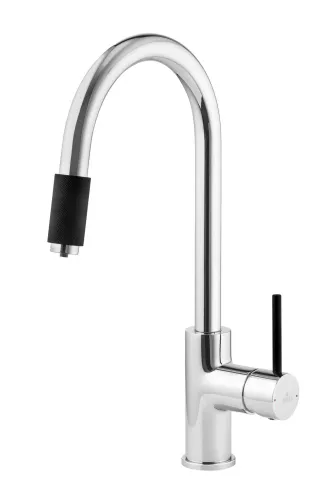 Bateria Deante Aster BCA 064M Chrom/Czarny Mosiądz