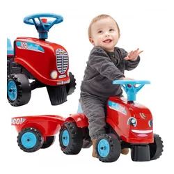Falk Jeździk Traktor Go! Z Przyczepą Czerwony 1-3 Lat