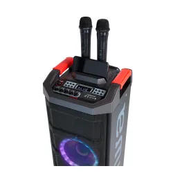 Power Audio Aiwa KBTUS-608MKII 80W Bluetooth Mikrofon Karaoke Czarny