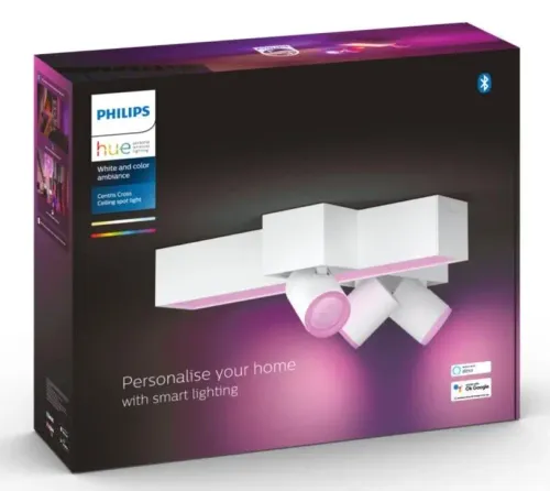 Reflektor Philips Hue White and Color Ambiance Centris 3 Cross Biały