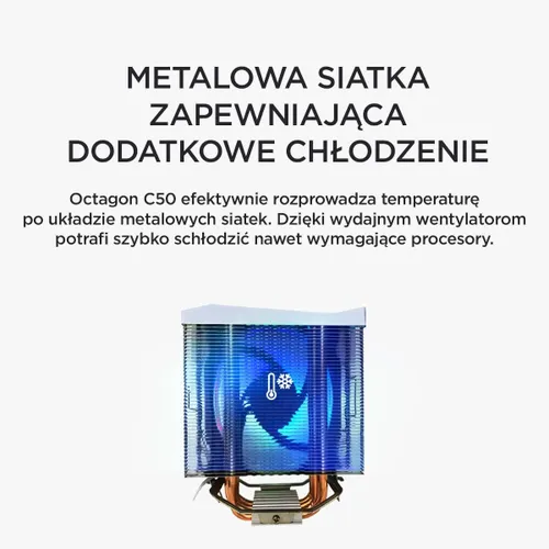 Chłodzenie CPU RAMPAGE Octagon C50 ARGB