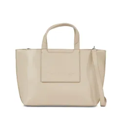 Calvin Klein Ck Set Tote Medium Handbag K60K611077 Бежевый