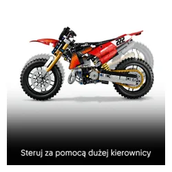 LEGO TECHNIC 42238 Motocykl Ducati Desmo450 MX Factory, zestaw klocków 10+