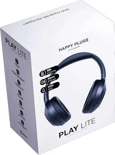 Słuchawki nauszne HAPPY PLUGS Play Lite ANC  Czarny