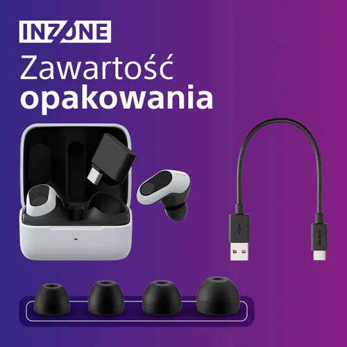 Беспроводные наушники с микрофоном Sony INZONE Buds-белый