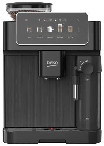 Ekspres BEKO CaffeExperto CEG8564B 50 programów ColdBrew Kawy mrożone 19 bar Stalowy młynek Zdalne sterowanie Czarny