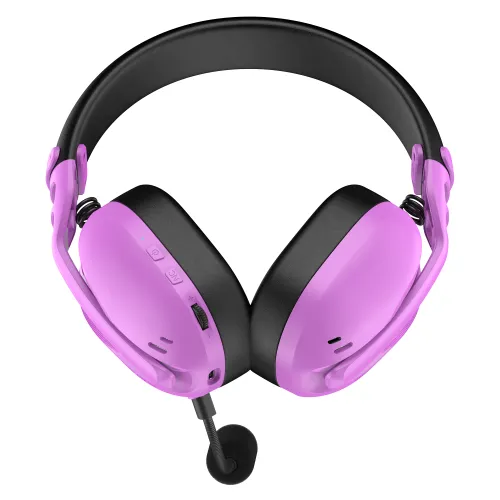 Słuchawki bezprzewodowe z mikrofonem Hator Hyperpunk 3 Wireless ESH19 ANC Nauszne Fioletowy