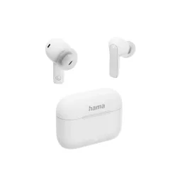 Słuchawki bezprzewodowe Hama Passion Clear II ANC Dokanałowe Bluetooth 5.3 Biały