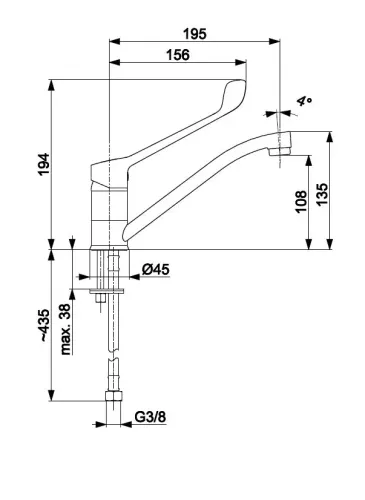 Bateria KFA Armatura Medico 4733-985-00 Chrom Mosiądz